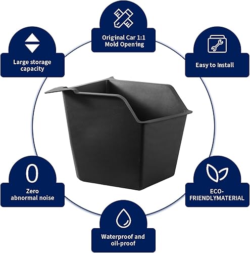 Miniatura 3 de Tesla Model Y Juniper - Contenedores de almacenamiento para maletero trasero 2025 2026 Tesla Model Y Juniper Caja de almacenamiento con cubierta TPE