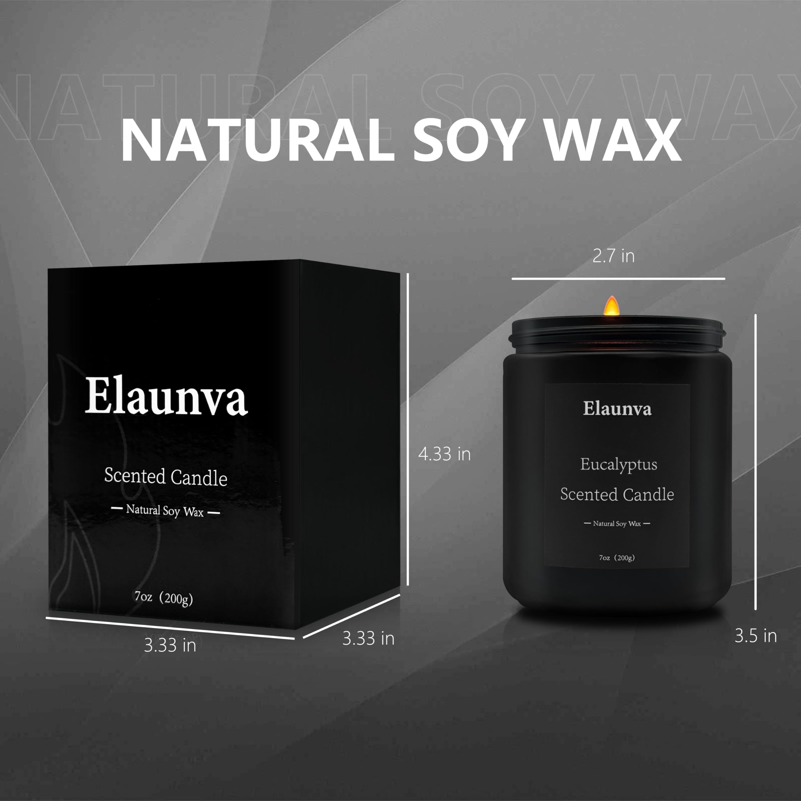 Aromatherapie-Kerzen, 200 g, Eukalyptus