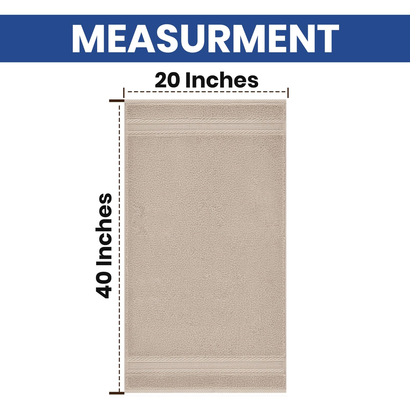 Linteum Textile Supply Toallas de secado de cabello de alta calidad, 100 % algodón hilado en anillo, para mujeres, hombres, niños, 20 x 40 pulgadas, toallas de mano de secado rápido para gimnasio,