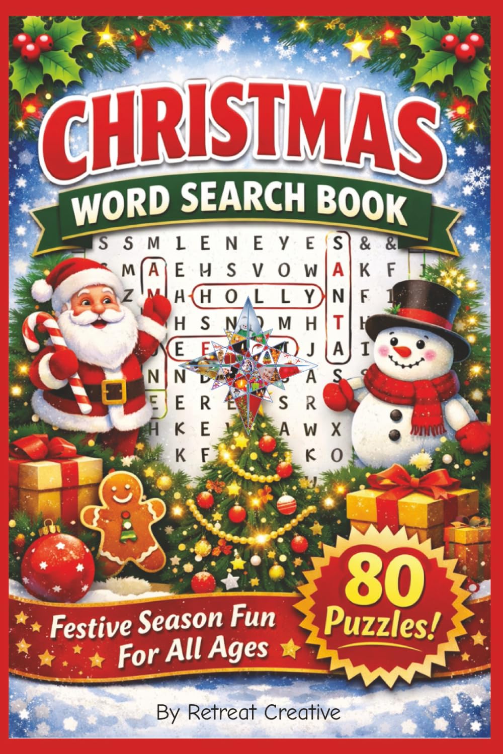 Christmas Word Search Book: Christmas Word Search | Word Seach | Puzzles | 120 Pages | 80 Puzzles | Fun for all ages | Festive