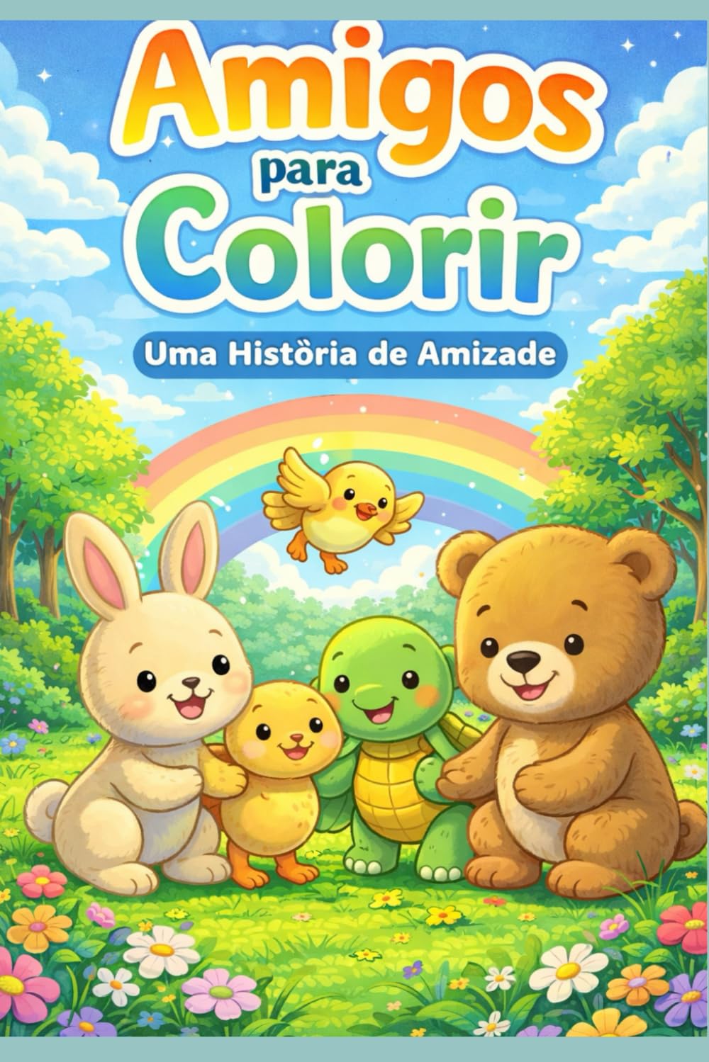 Amigos para colorir: Uma história de amizade