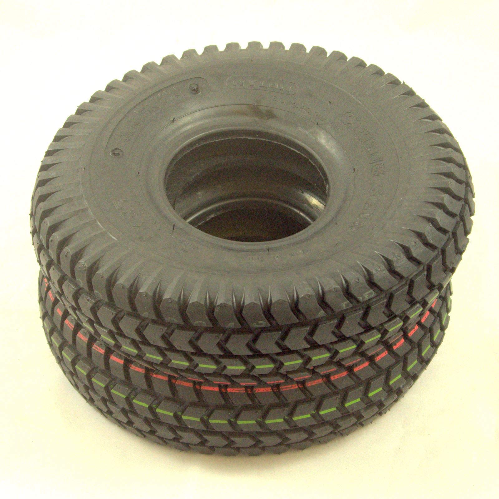 Pair of 3.00-4 (260x85)(300x4) Black Block Tread Pneumatic Mobility Scooter Tyres