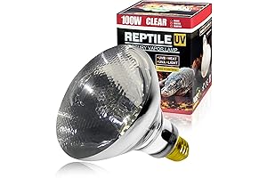 LUCKY HERP 100 Watt UVA+UVB Mega Ray Mercury Vapor Bulb