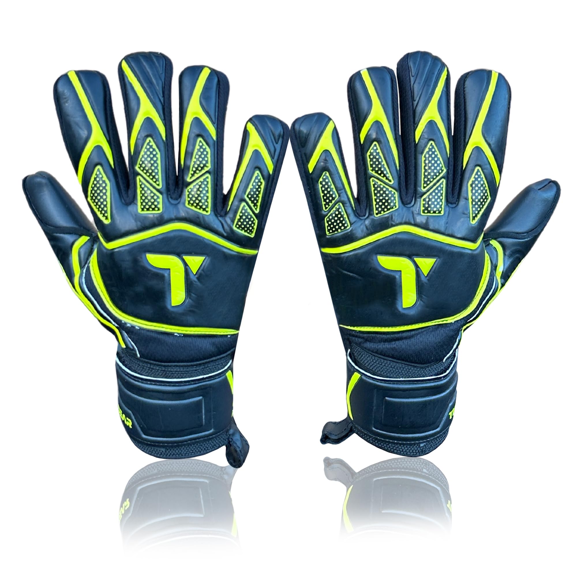 TIGEAR Vortex Series Goalkeeper Gloves (Black, 5)