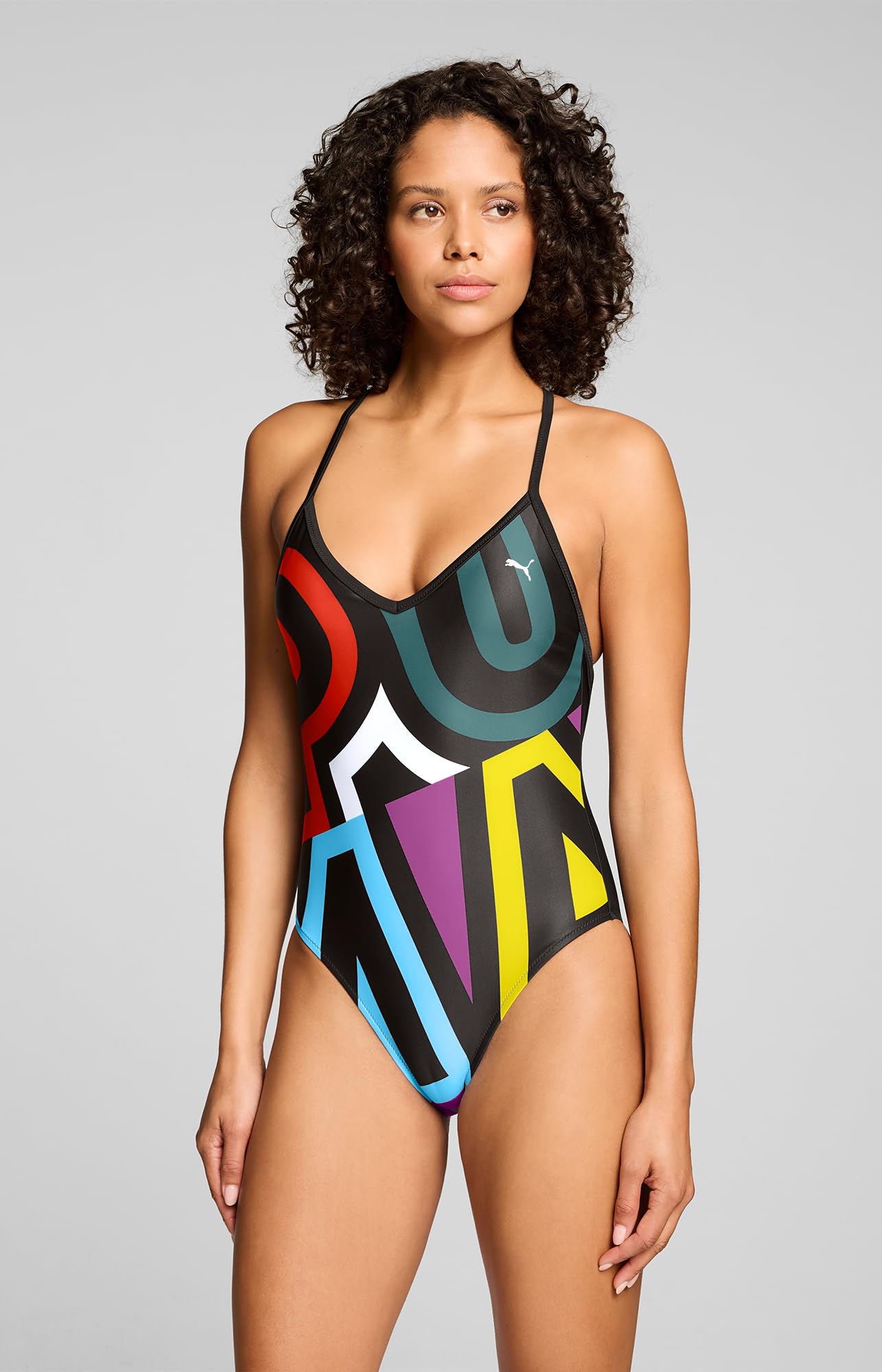 PUMA Placed Print Costume da Bagno Donna (Pacco da 1)