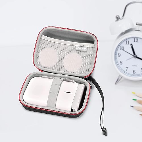 Miniatura 7 de RLSOCO Estuche de transporte para máquina etiquetadora NIIMBOT D11D110 y Phomemo D30, compatible con cinta y accesorios (solo funda)