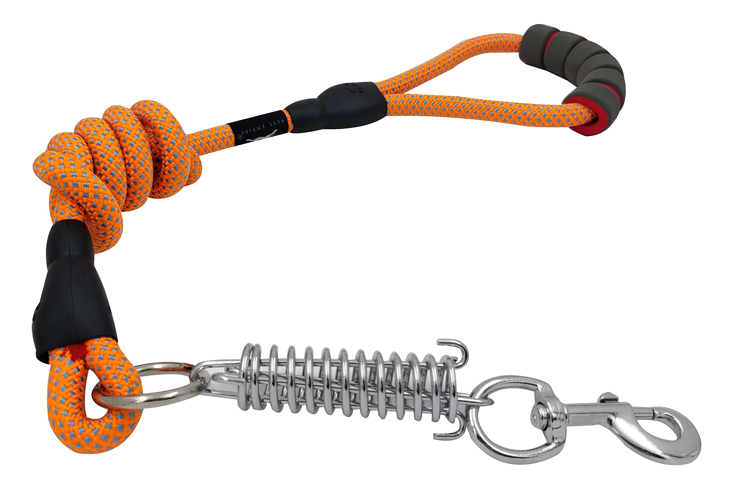 Pets Empire Spring Reflective Pet Dog Leash for Harnesses Collar Cat Nylon EVA Rope Puppy Training Walking Running Lead Leashes 1 Piece (Medium, Orange) (B09Y22Y5KQ) Amazon Price History, Amazon Price Tracker