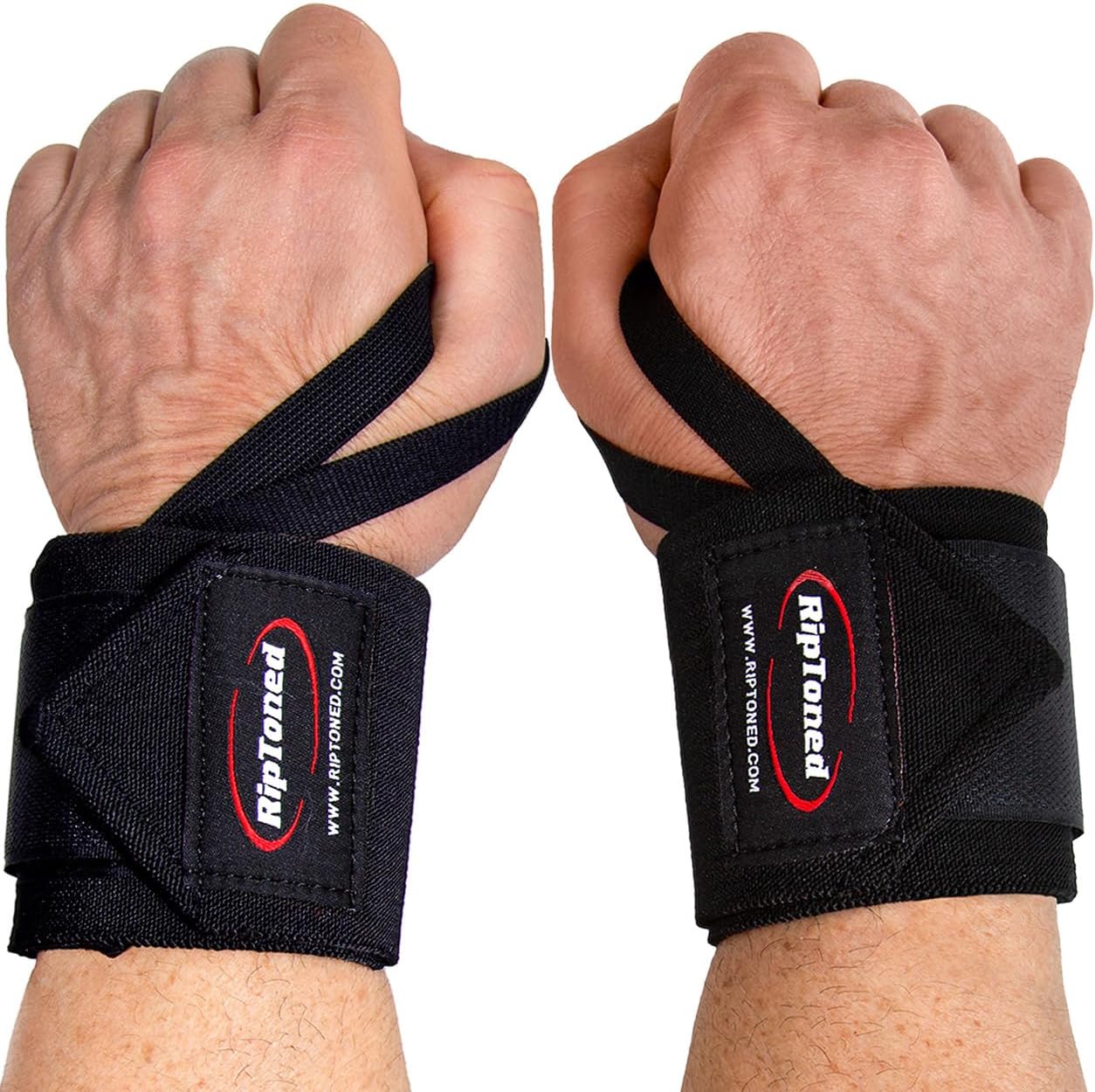 18" Wrist Wraps for Weightlifting, Stiff or Flex Wrist Support