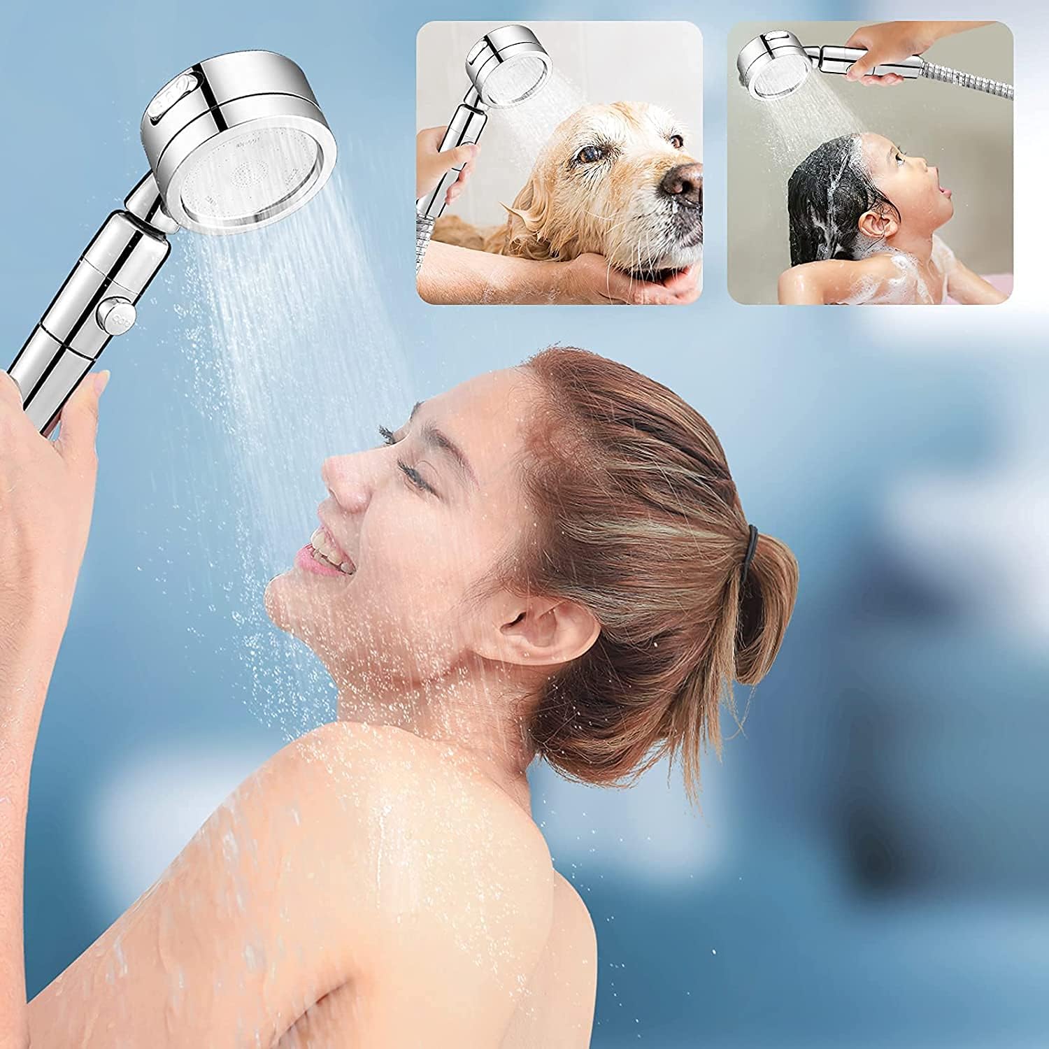 Amazon.co.jp: シャワーヘッド 分解洗浄 高水圧 浄水 3ステップモード
