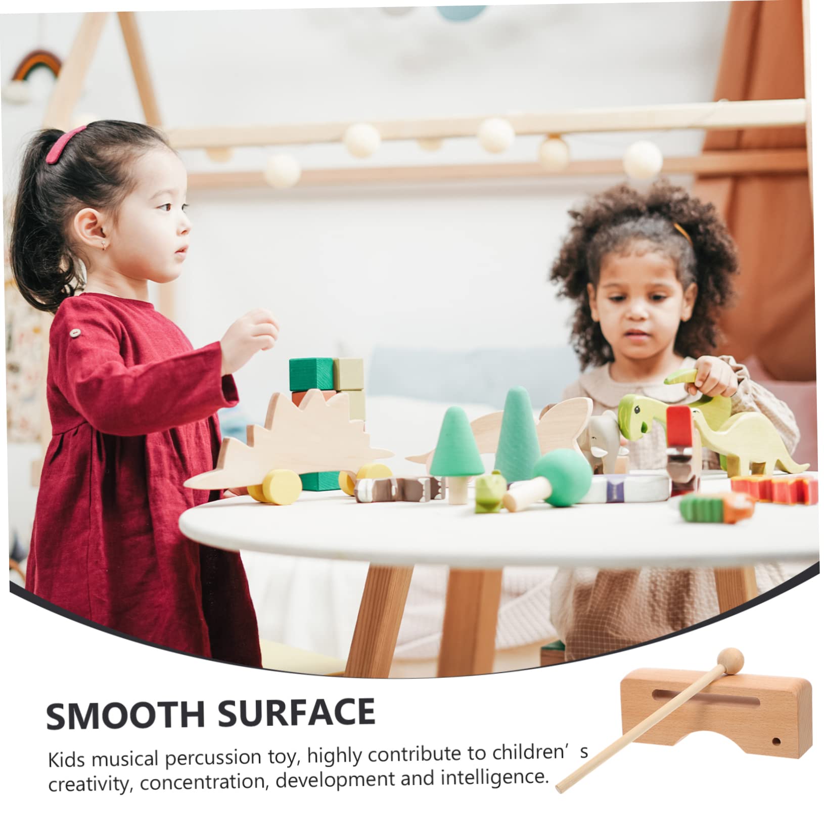 Hohopeti Percussion Block Musical Enlightenment for Simple Design Safe and Easy to Use Instrument for Music Teaching and Rhythm Learning Fun Childhood Experience