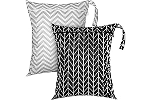 2-Piece Portable Waterproof Laundry Bag for Effortless Travel