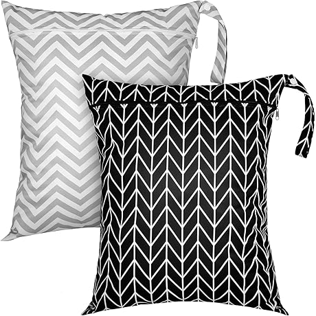 2-Piece Portable Waterproof Laundry Bag for Effortless Travel