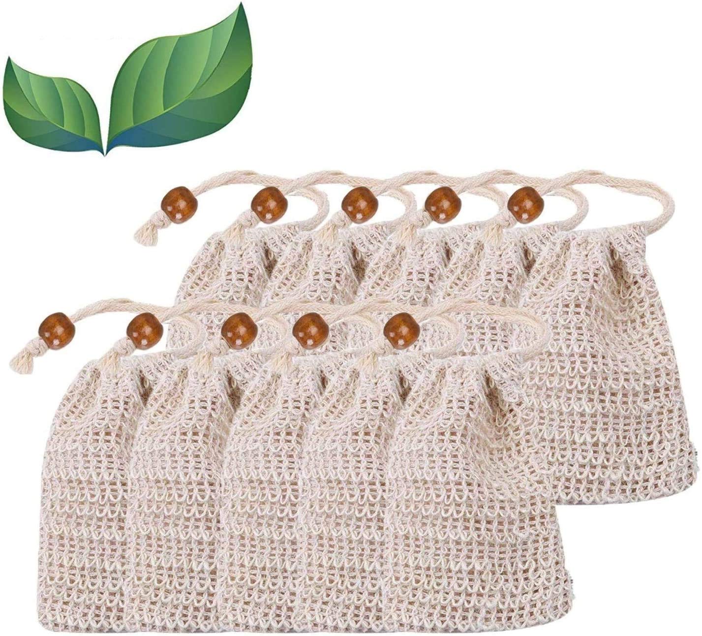 4x Seifensäckchen Aus Sisal & Baumwolle – Natürliches Peeling, Massageeffekt, Waschbar & Hautfreundlich
