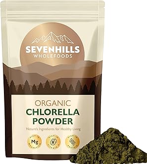 Sevenhills Wholefoods Organic Chlorella Powder 1kg | Broken Cell Wall | High in Vitamin & Minerals
