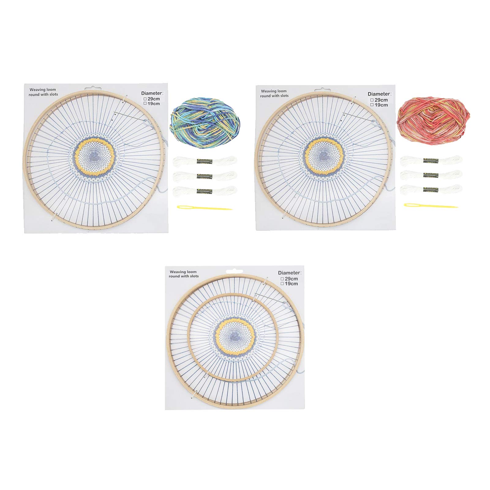 Métier à tisser rond ø 29 cm 6 pelotes de laine