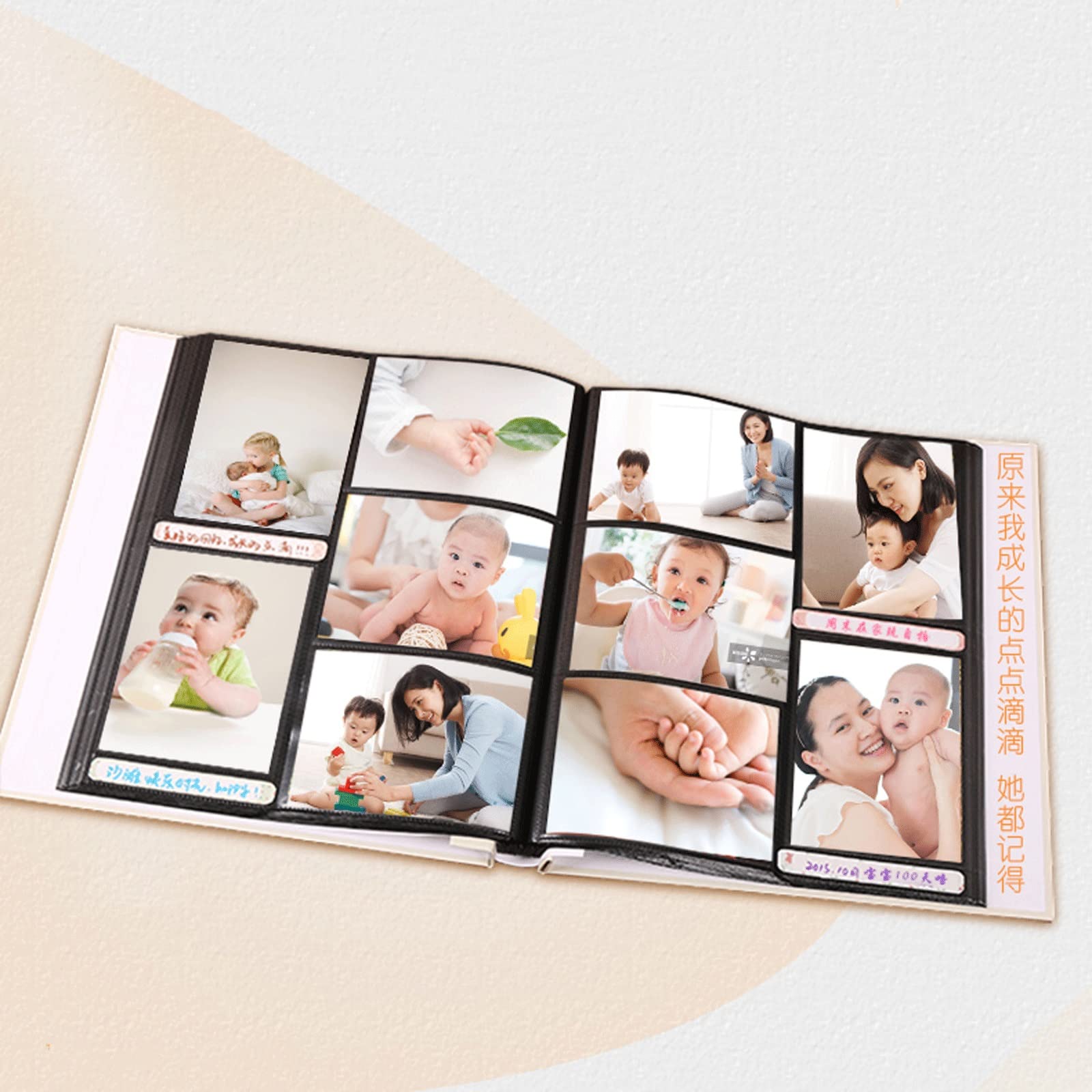 Fotoalbum Über Plastik 600 interstitielle Alben, Familienalben, Kreativkinderinnenalben, Alben mit großer Kapazität Foto Album (Color : Green)
