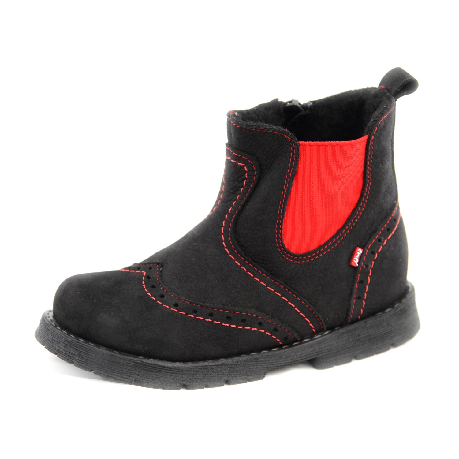 Buty niemowlęce buty dziecięce buty dziewczęce czarne buty model Emel 1967-10 ręcznie robione (22)