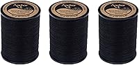 Vista 7 de Anchor Bobina de hilo – Paquete de 3 unidades de 10.9 yardas/32.8 ft – hilo dental negro embriodery