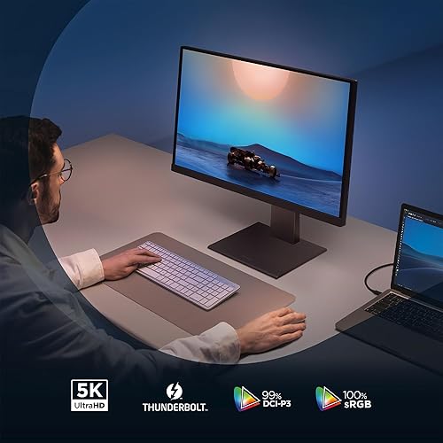 Miniatura 3 de ViewSonic VP2788-5K Monitor listo para Mac 5K de 27 pulgadas con 100% sRGB, 99% DCI-P3, validado por Pantone, Ergonomía avanzada, Thunderbolt 4, Hub