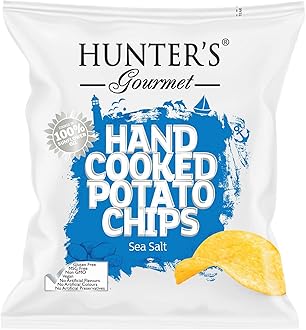 Hunter's Gourmet Hand Cooked Potato Chips - Sea Salt (40g)