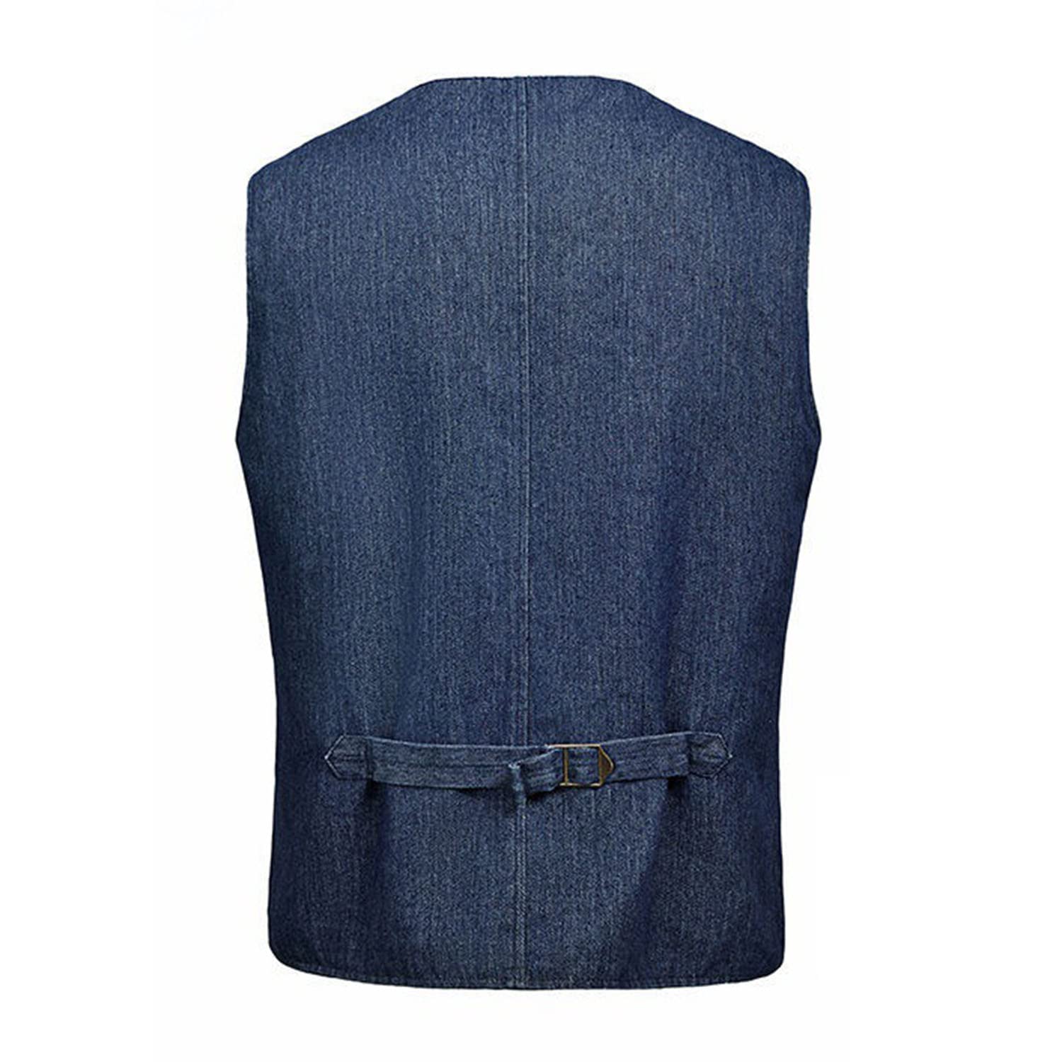 Chaleco Hombre Primavera Y Otoño Chaleco Vaquero Exterior Chaleco Casual Sin Mangas Chaleco Multibolsillos Chaleco Práctico Multifuncional