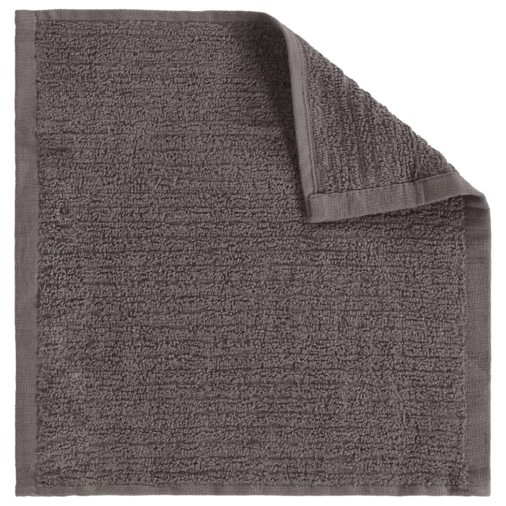 Set di 12 asciugamani neri in cotone, 4 strofinacci da cucina da 50 x 70 cm, 4 asciugamani per ospiti da 50 x 50 cm, 4 strofinacci da 30 x 30 cm, assorbenti per bagno, cucina, sauna, viaggi