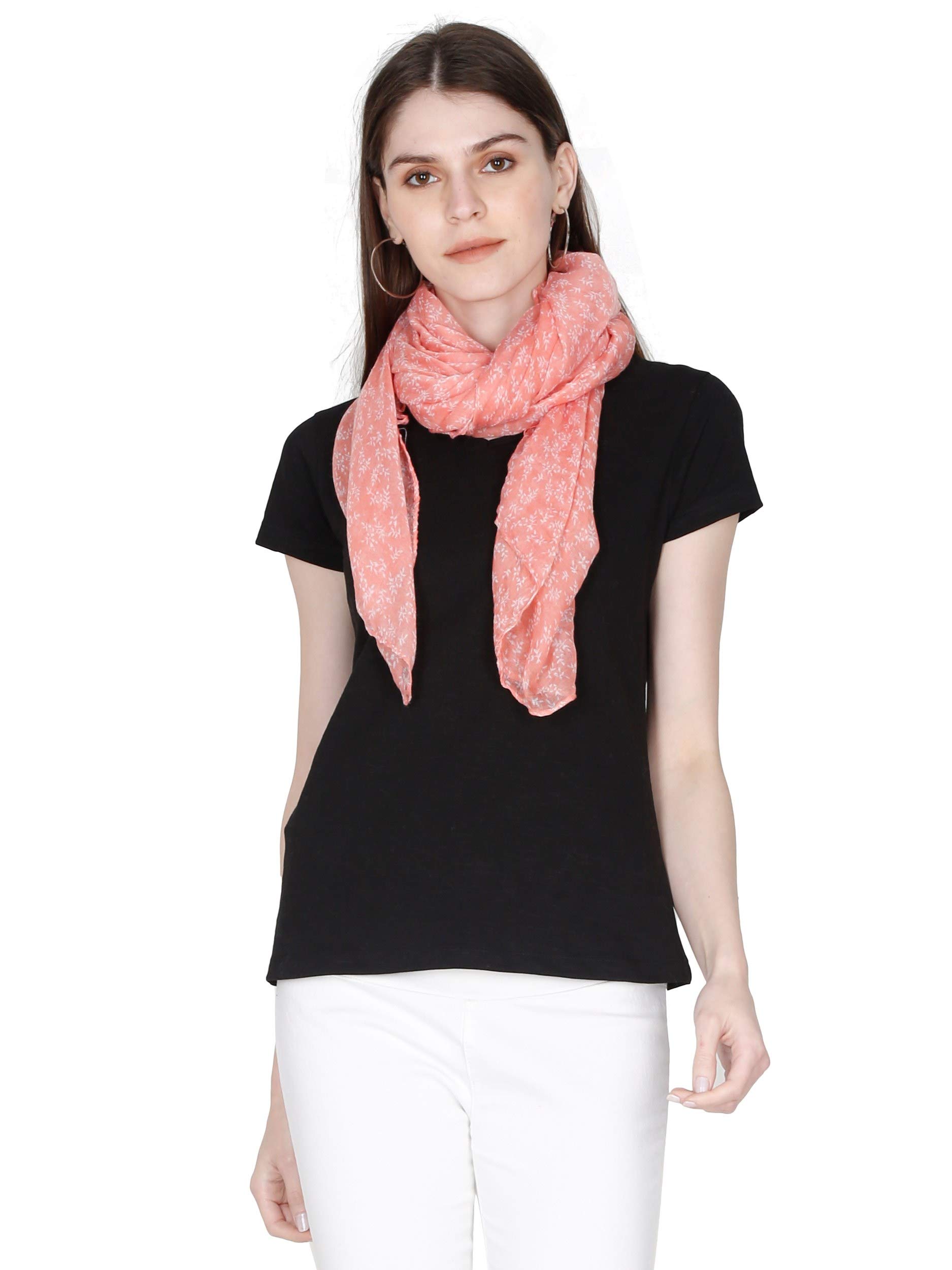 Women's Abstract Printed Scarf & Stole | Lightweight Rayon-Cotton Blend Shawl | Soft, Designer Neck Wrap Accessory for All Seasons-image-15
