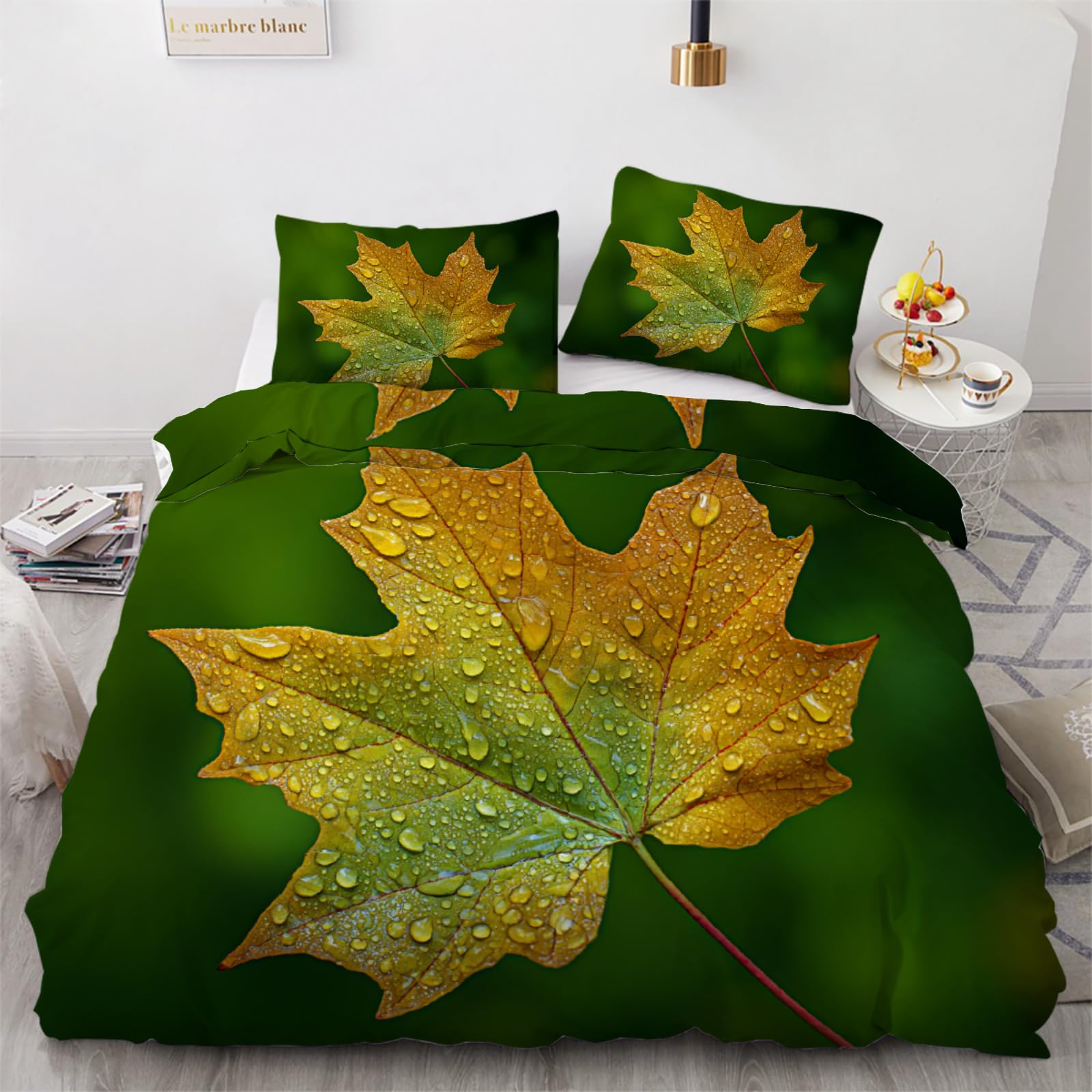 Housse de couette 240x260 cm imprimé 3D avec fermeture éclair
