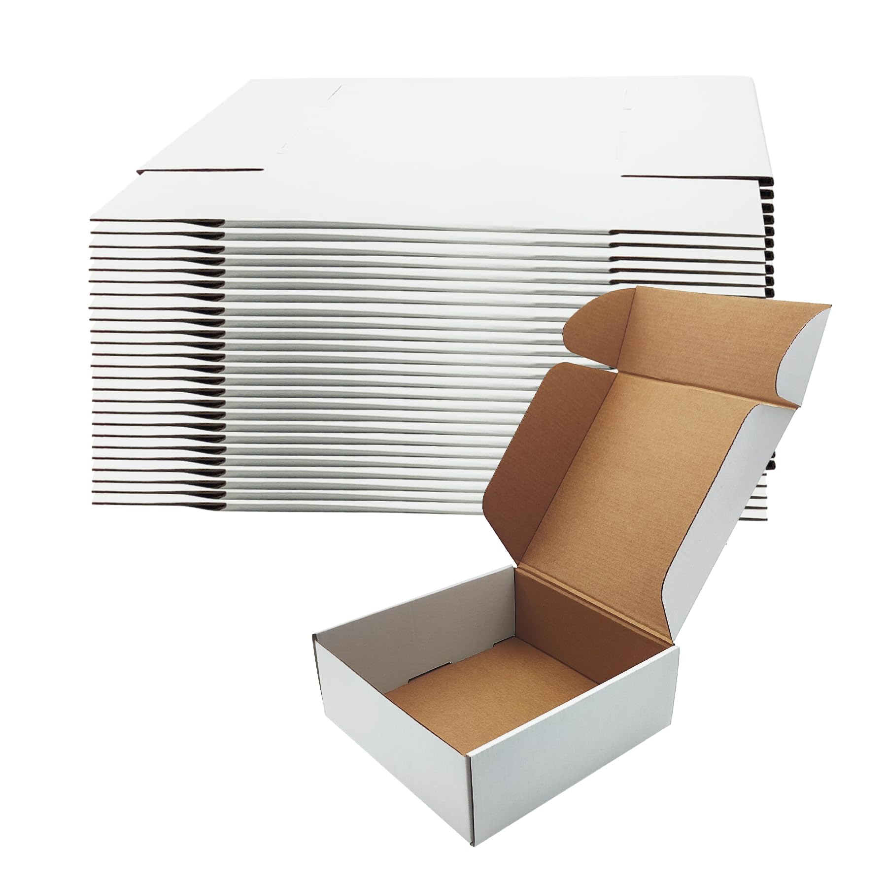 Amazon.com: 8x8x3 inch White Shipping Boxes 25Pack,Craft Gift