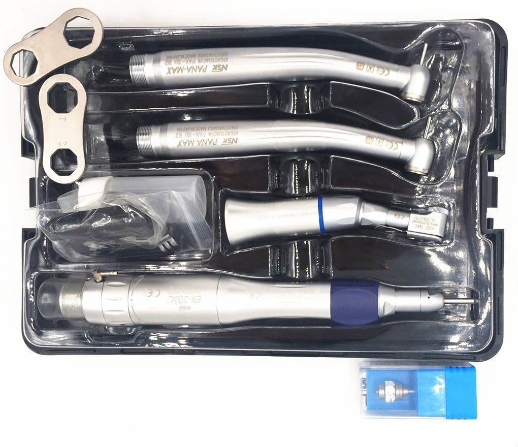 High Speed Hand Kits with EX 203C Set(Air Motor&Contra Angle&Straight Nose Cone) 2-Hole