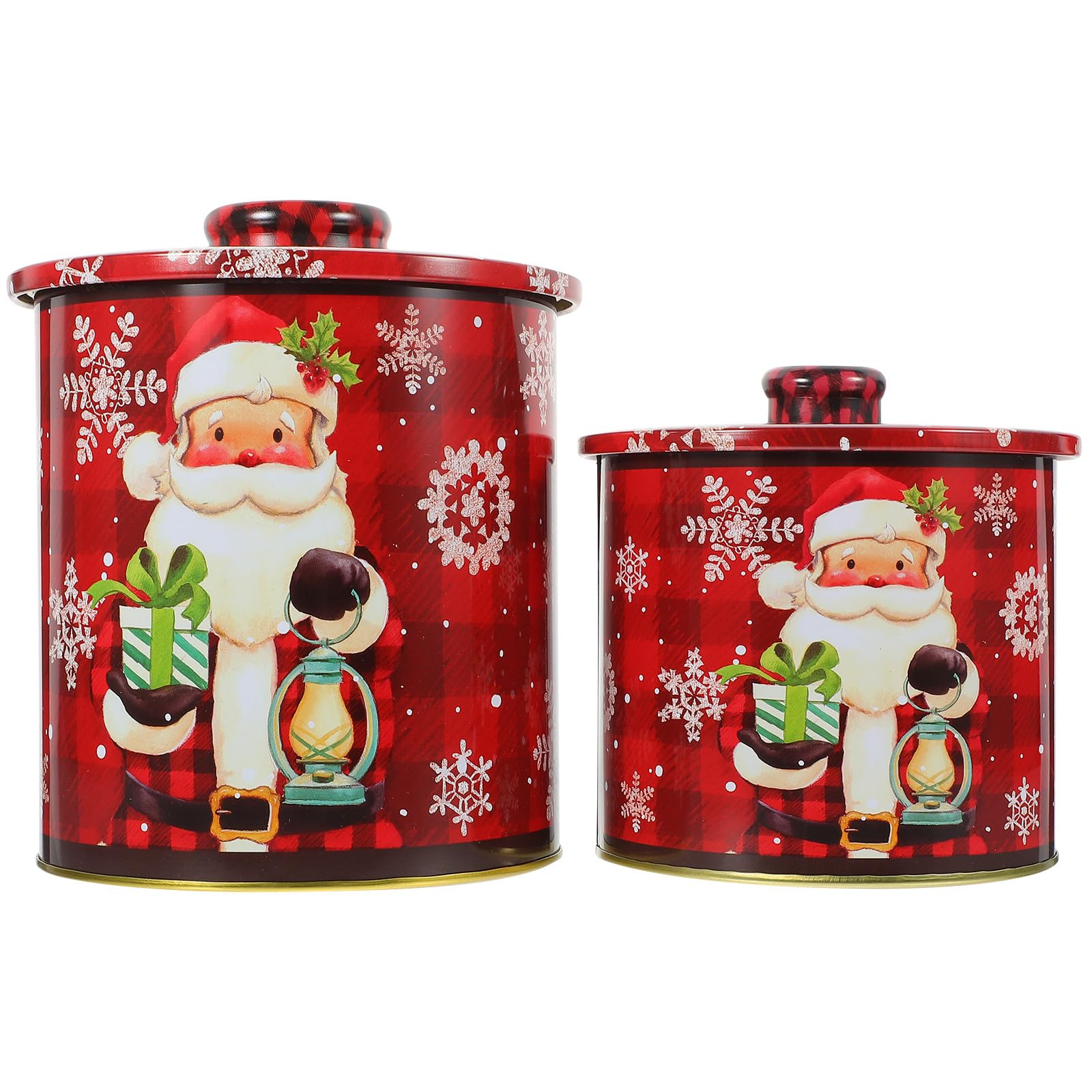 Boîtes de Noël en fer-blanc haut de gamme résistantes et durables de fête