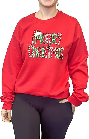 Tegoprints Christmas Meowy Funny Cats Unisex Sweatshirt Adult Tops