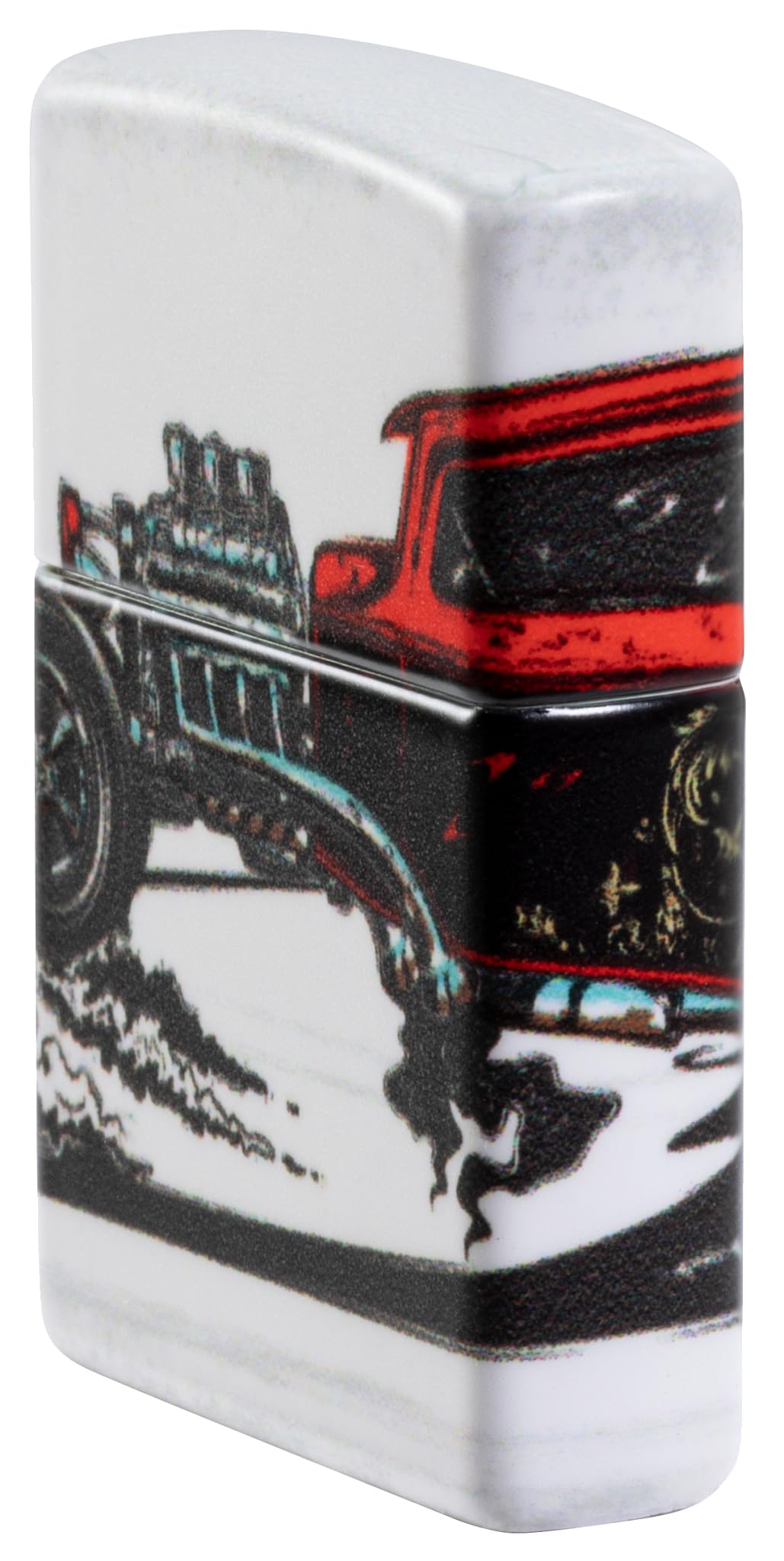 Zippo Sturmfeuerzeug - Hot Rod, 540°, Color Image - Nachfüllbar - Wiederverwendbar - Windfestes Design - Geschenkbox - Made in USA