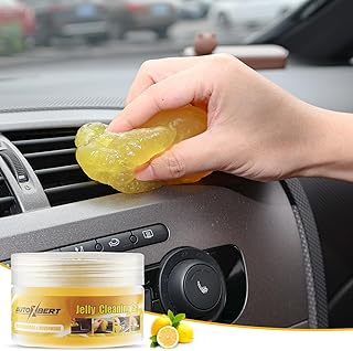 XUKEY Car cleaning gel universal Dust dirt Cleaner Slime Yellow Lemon Fragrance cleaning putty for keyboard/cell phone/cal...