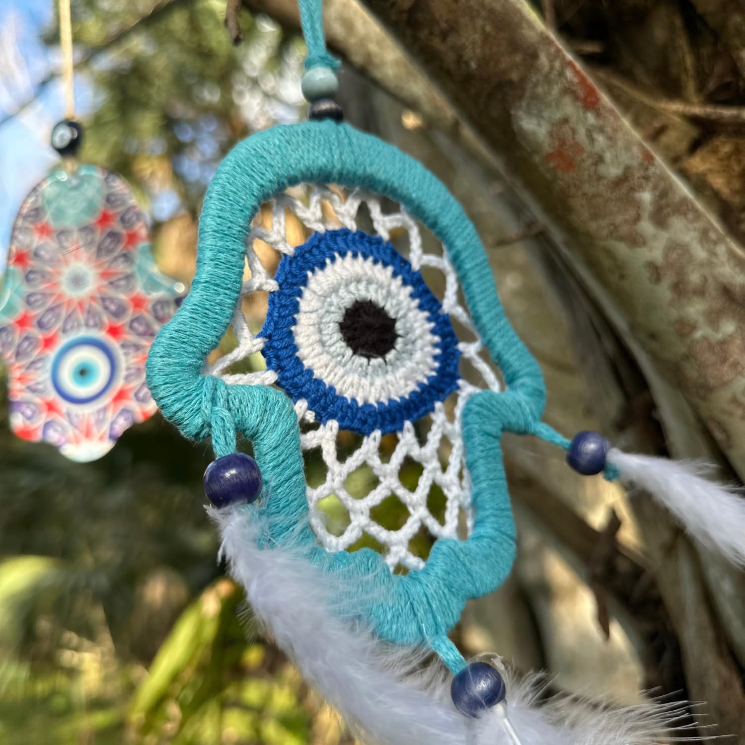 Amazon.com: 2-Piece Fusion Hamsa Hand Protection Spiritual Gift