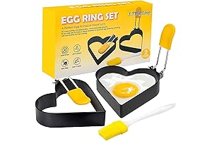 Norpro Nonstick Heart Pancake/Egg Rings, Set of 2