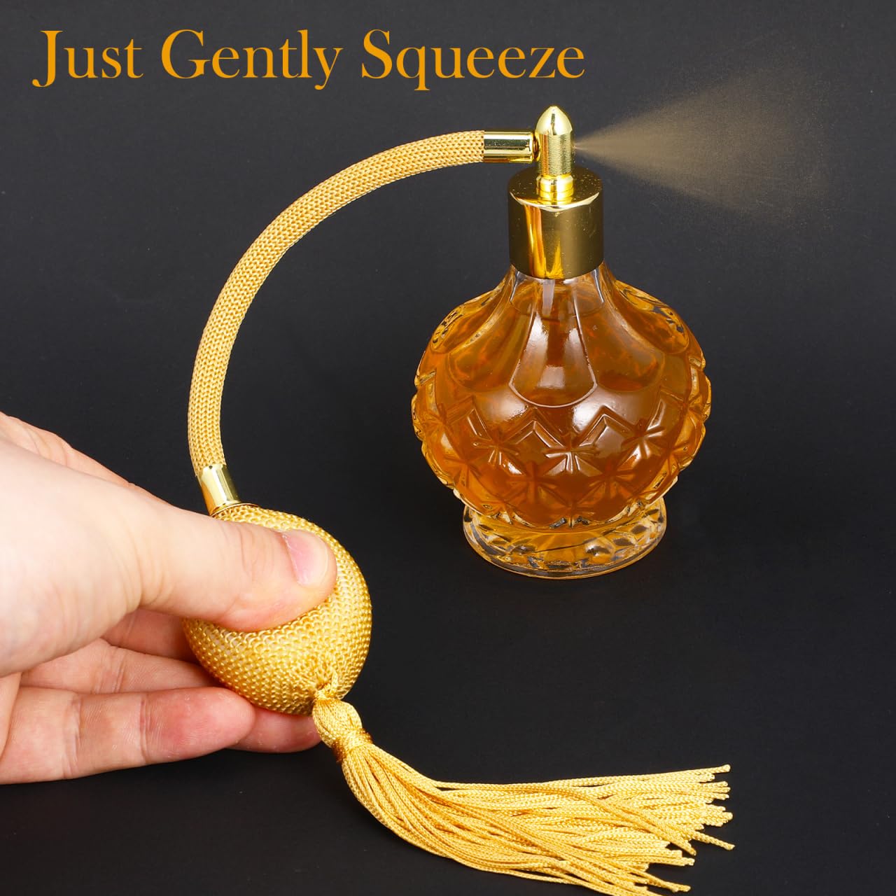 Spryskiwacz do perfum z 1 sztuką perfum w stylu vintage, butelka do ponownego napełniania, butelka na perfumy z butelką na perfumy w stylu vintage