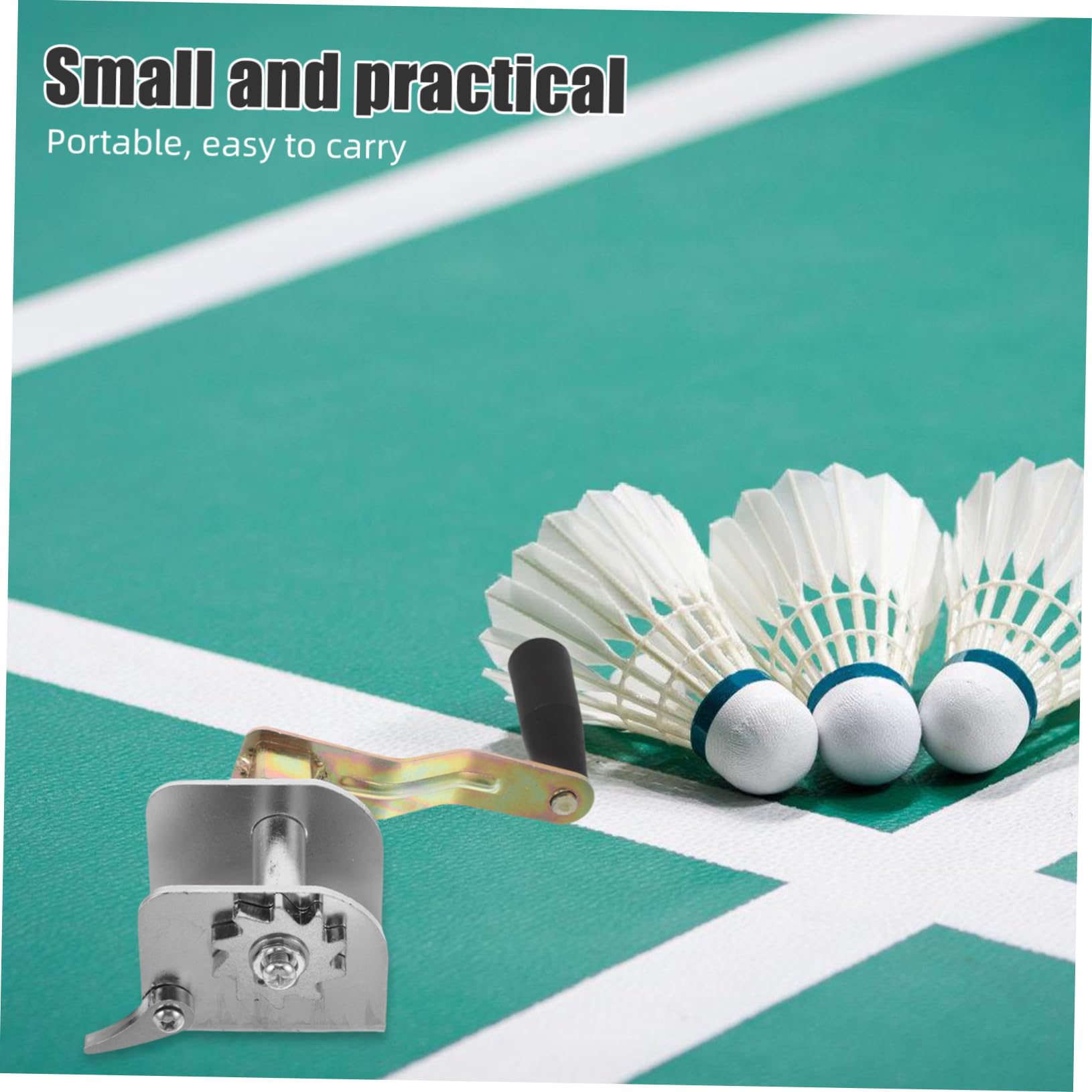 HEMOTON Handkurbel Netzspanner Für Outdoor Volleyball Und Badminton Tragbares Metall Spannungsgerät Zur Netzspannung Und Anpassung Kompaktes Sport Zubehör Für Netzstabilität Und Spieloptimierung