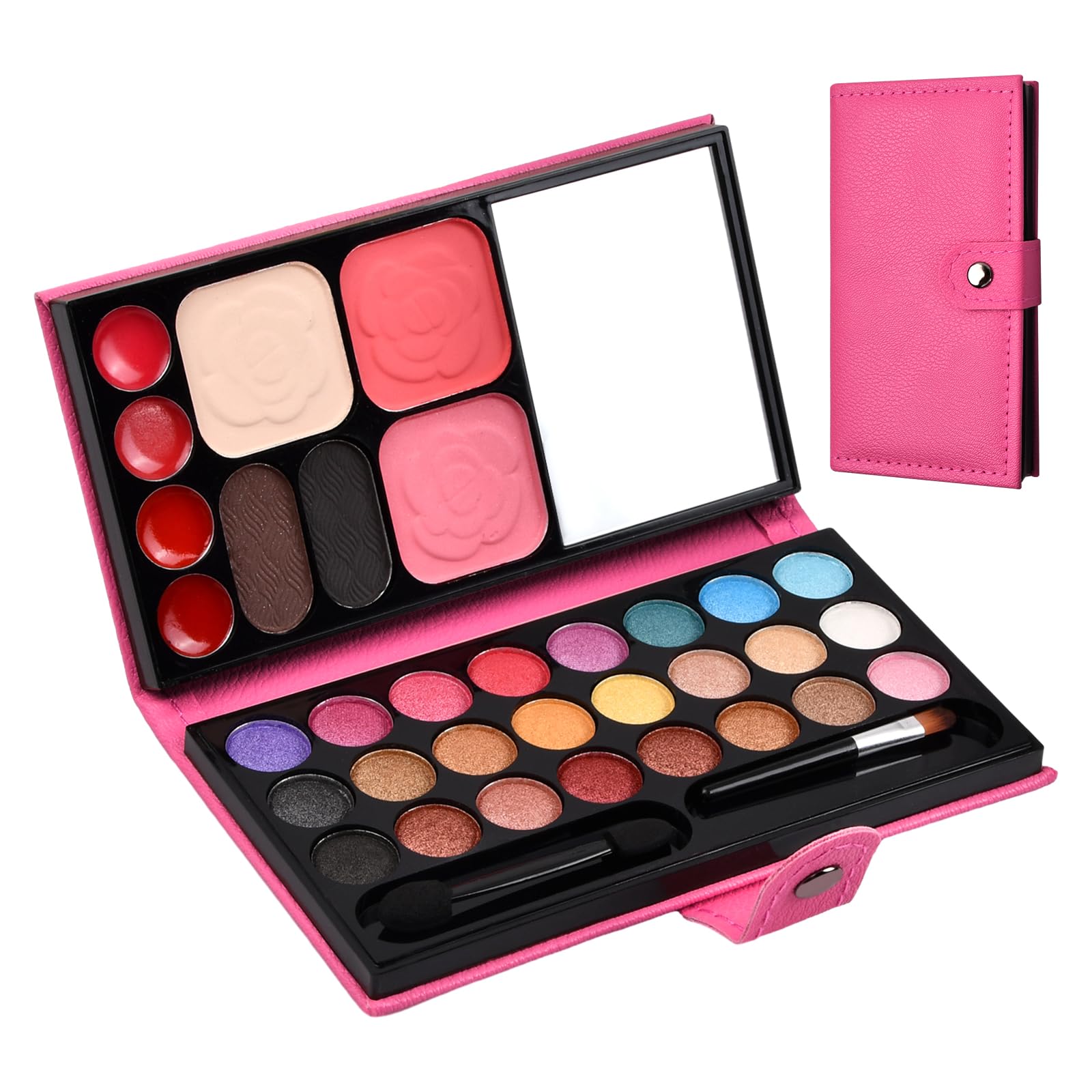 Paleta Maquillaje Portátil,Set de Maquillaje,Maquillaje Estuche Maquillaje,Kit Maquillaje para Fiesta Set Maquillaje para Principiantes