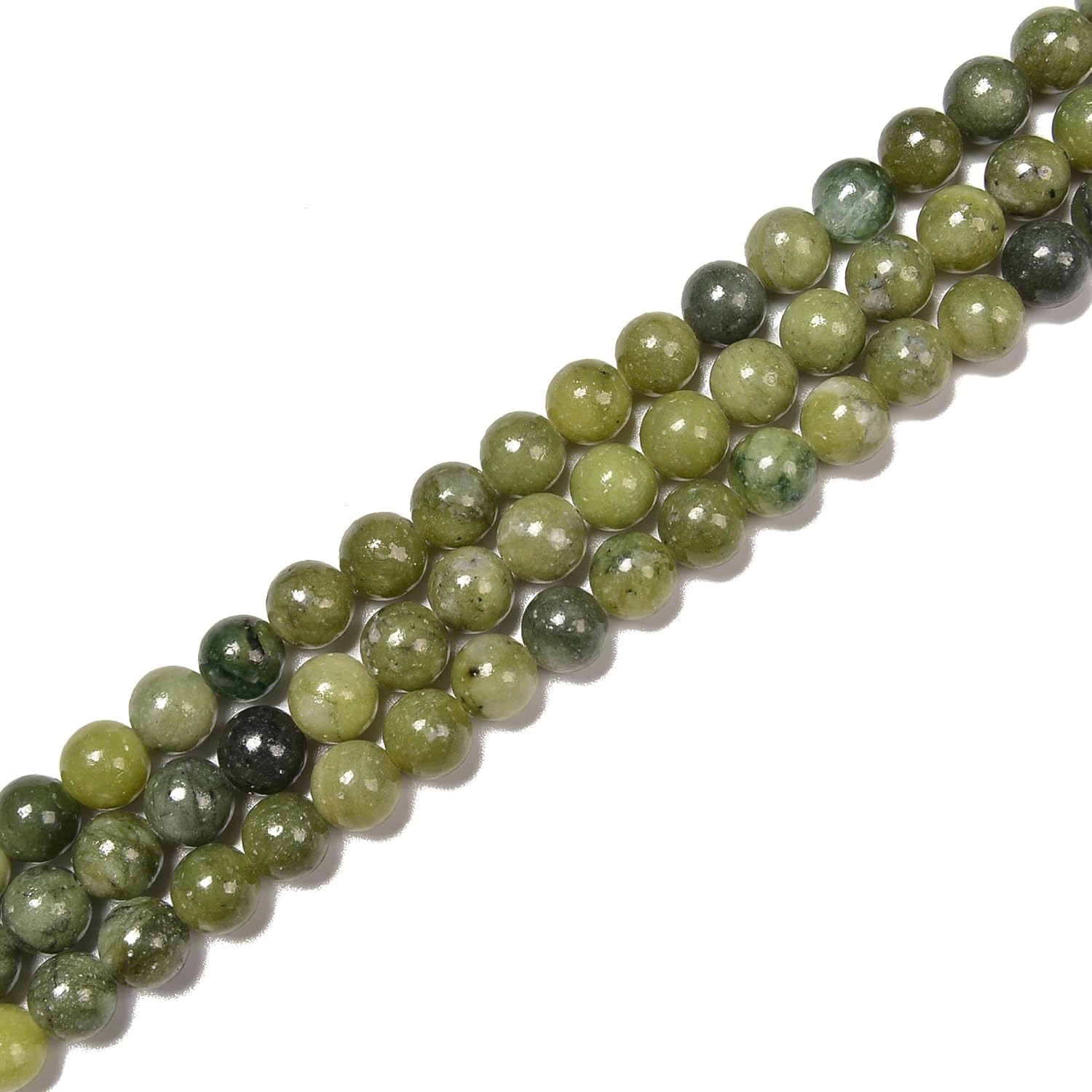 8mm 95pcs Natural Green Jade Smooth Round Genuine Real Stone Gemstone DIY Beads for Jewelry Making - Image 6