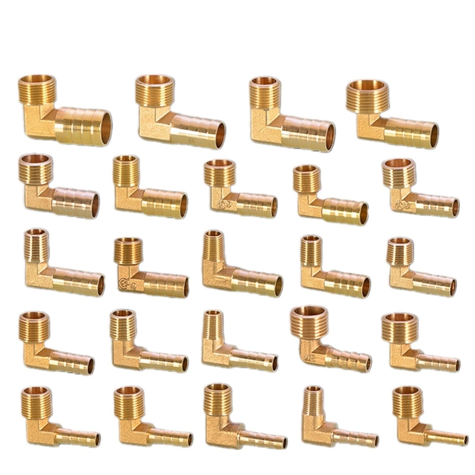 Brass Hose Connector Pagoda Connector 6 8 10 12 13 14 16mm Hose Barb Tail Thread 1/8 1/4 3/8 1/2 3/4 1BSP Brass Pipe Fittings Elbow(3l4 16mm)