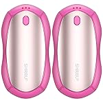 Hand Warmers Rechargeable, Electric Hand Warmers 2 Pack with Smart Chips Long Safe Heat, Portable Pocket Heater,Gifts for Christmas,Golf,Camping,Hunting, Stocking Stuffers