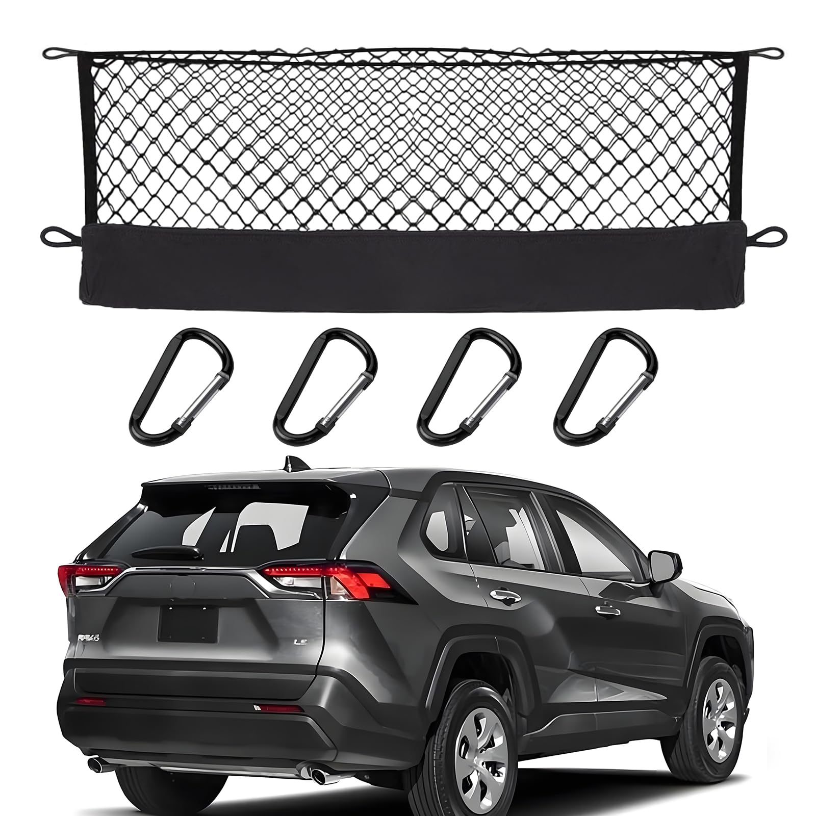 Photo 1 of Cargo Net for Toyota RAV4 2026 (Only Fit) Car Trunk Rear Tailgate Netting