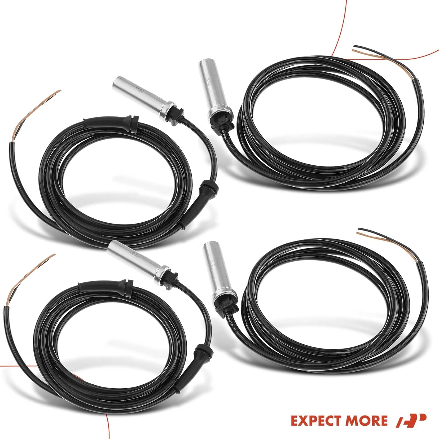 A-Premium ABS Wheel Speed Sensor Compatible with Dodge & Freightliner Models - Sprinter 2500 2003-2006, Sprinter 3500 2003-2006 - Front and Rear, Driver and Passenger, (4-PC Set), Replace# 5104145AA