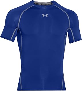Under Armour UA RAID Short Sleeve, atmungsaktives Sportshirt, kurzärmliges und schnelltrocknendes Trainingsshirt mit enganliegender Passform Herren, Black / Black / Graphite , 2XL