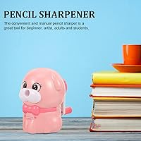 Vista 9 de Sacapuntas para cachorros sacapuntas compactos accesorios sacapuntas pequeño sacapuntas mecánico encantador sacapuntas mini manual de aleación