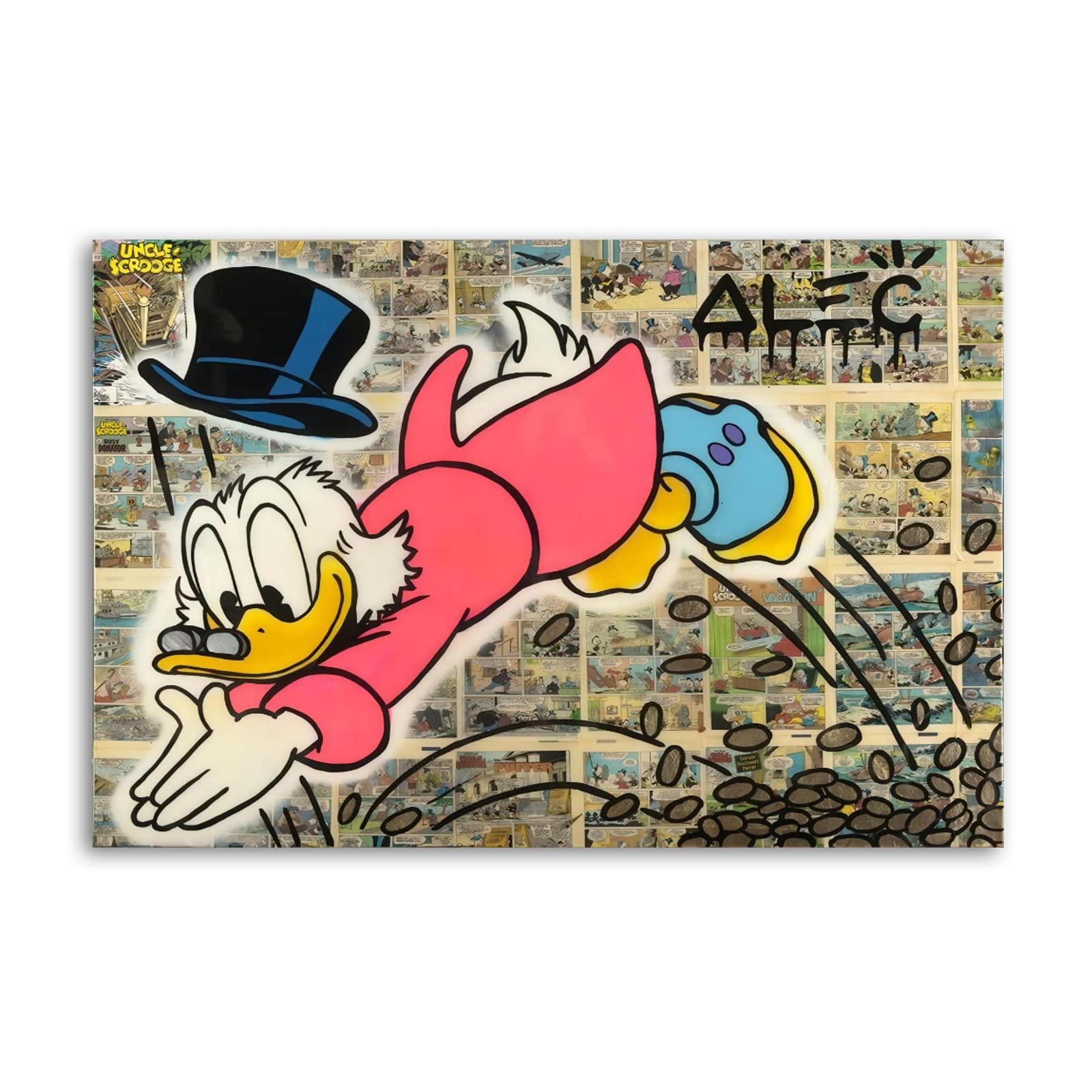 IWL Alec Monopolys Money SCROOGE Poster Decorative Painting Canvas Wall Art Living Room Posters Bedroom Painting 16x24inch(40x60cm)