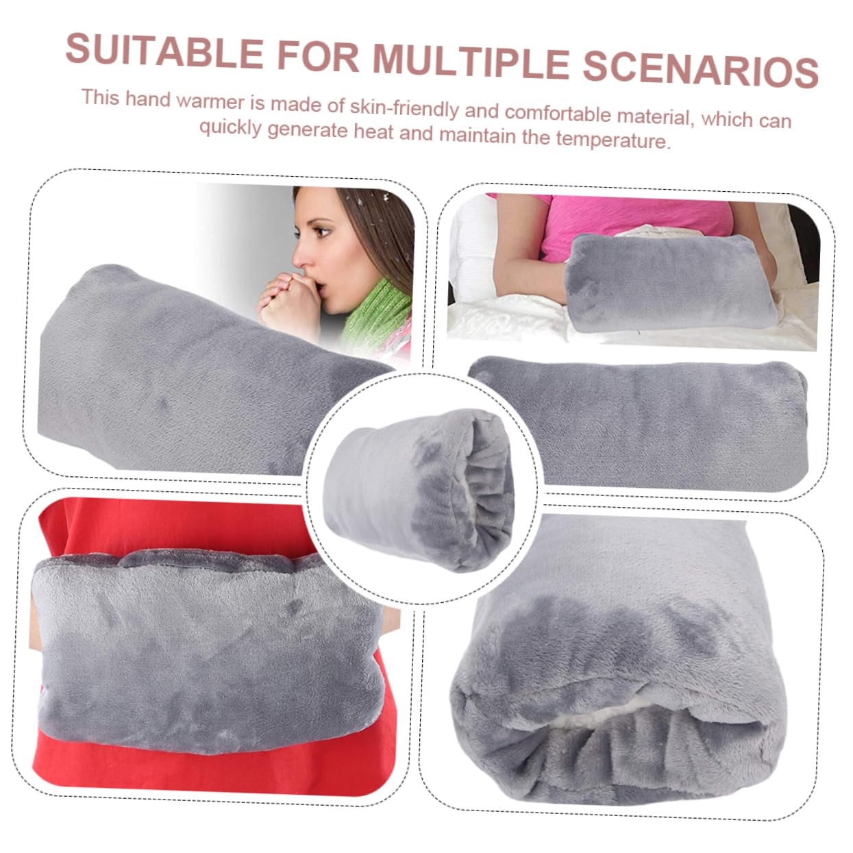 BESPORTBLE 2 Pezzi Scaldamani Elettrico Da Scrivania Scaldamani Portatile Borsa Riscaldata Per Campeggio Borsa Scaldadita
