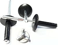 Vista 1 de Revestimientos Pop Explosivos Negros de 3/16 Pulgadas, Mandril de Aluminio de Cabeza Grande de Tres Pliegues, Rango de Agarre de.040 -.354, de Edge