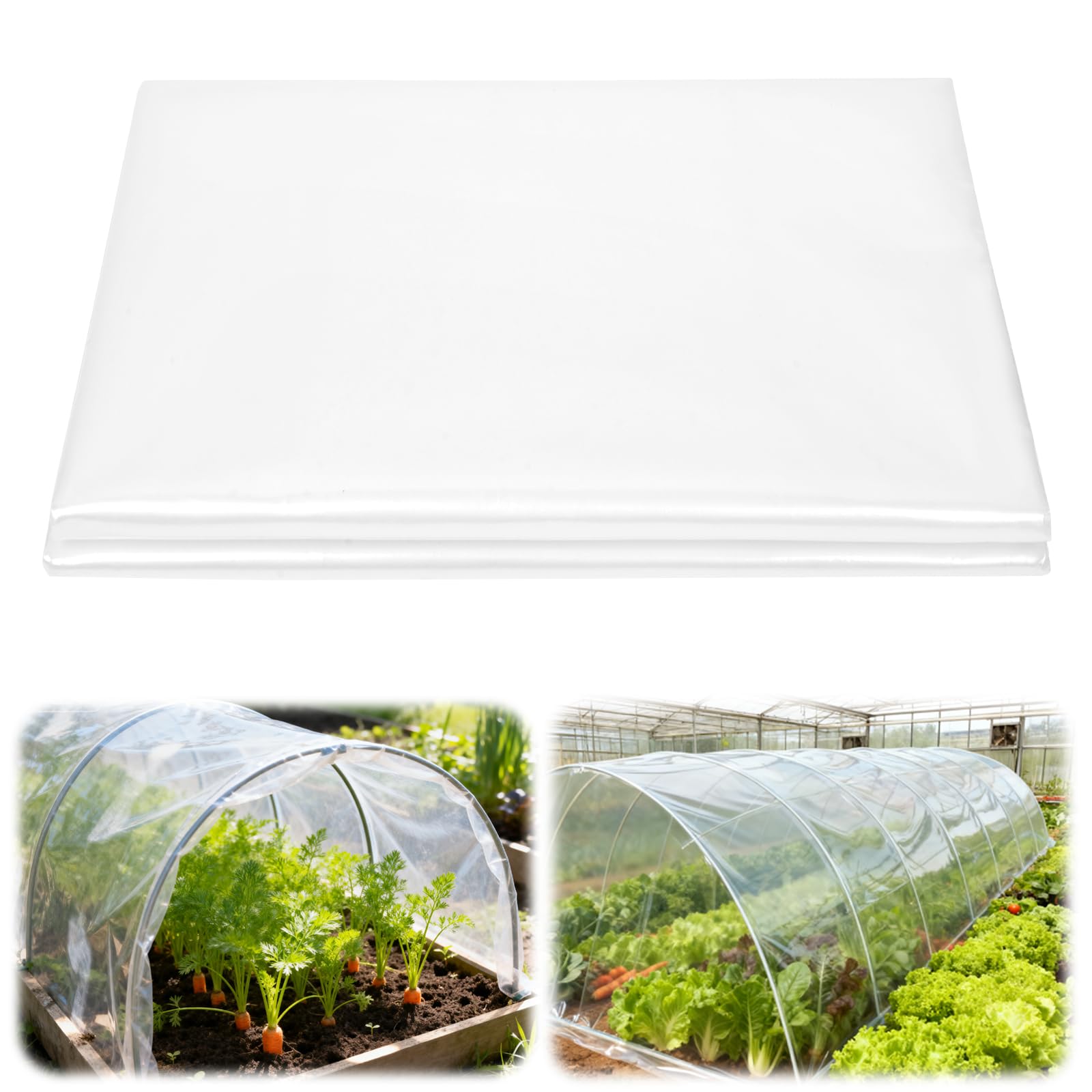 APXEL 2 X 6M Polythene Plastic Sheeting, Thickened Clear Waterproof Sheet